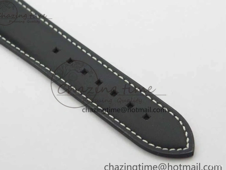 MIROTIME 0120 Practical Calatrava 5524 Pilot Travel Time SS GRF Blue Dial on Black Leather Strap A324 V 7107